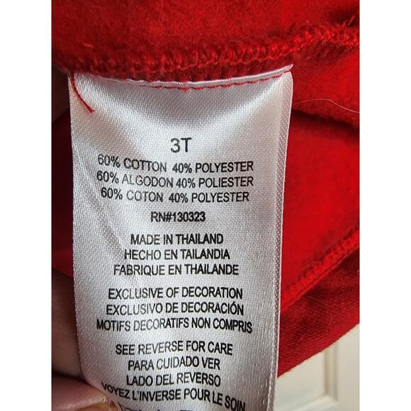 Kids Headquarters Red Heart Peplum Style Collared Jacket, 3T - Picture 4 of 5